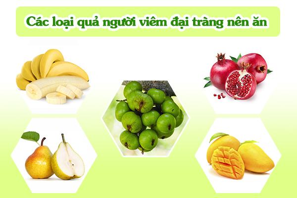 Các loại quả người viêm đại tràng nên ăn