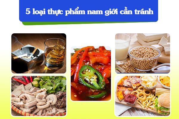 5 loại thực phẩm nam giới cần tránh