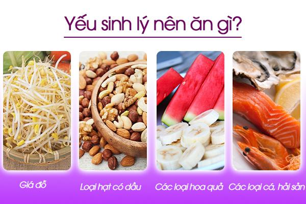 Yếu sinh lý nên ăn gì để tăng cường bản lĩnh phái mạnh?